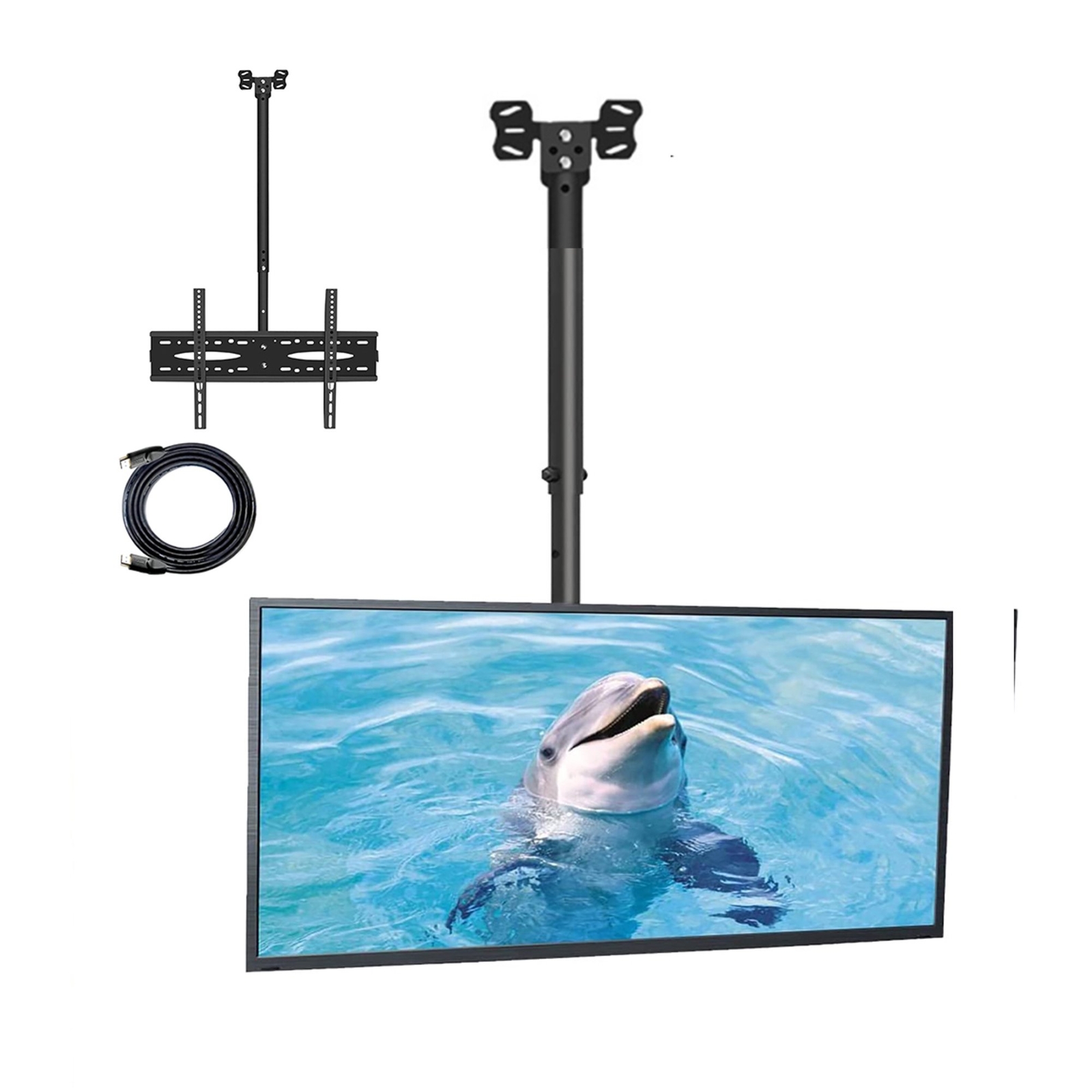 TV Ceiling Roof Mount Tilt Swivel Bracket For LED LCD 32 40 