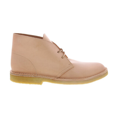 

Ботинки Clarks Desert Boot 26154833 Мужские Бежевые Кожаные Ботинки Чукка На Шнуровке, Бежевый, Clarks Desert Boot