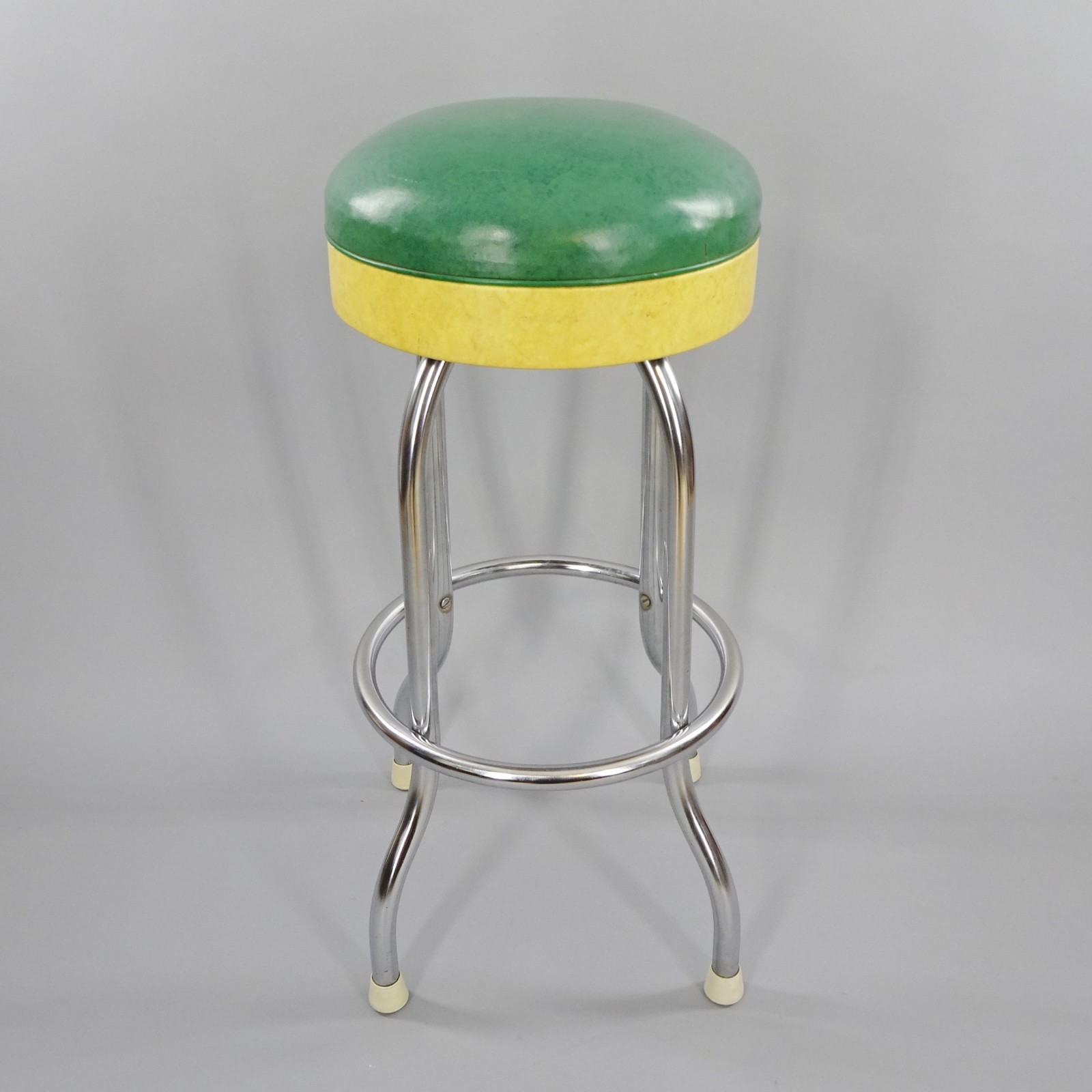 Vintage 1950's-1960's Swiveling Diner/Bar Stool by Duro Chrome Corp.