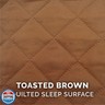Furhaven Replacement Dog Bed Cover Quilted Sofa-Style, Machine Washable - Toasted Brown, Large