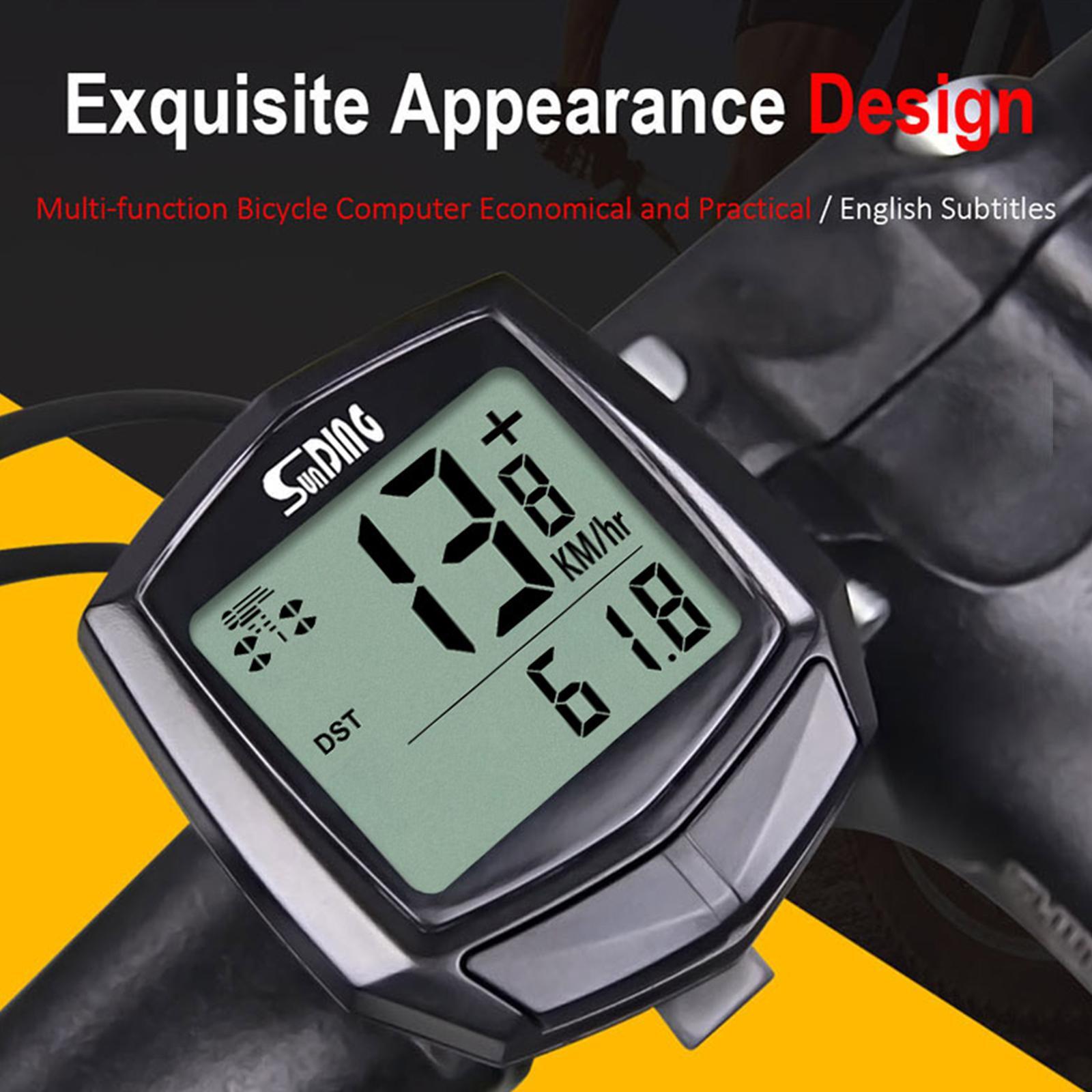 Computer Lcd Speedometer Odometer Speedo Waterproofusn