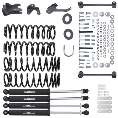 4 inch Lift Kit w/ Shocks For Jeep Wrangler JK Unlimited 2WD 4WD 2007-2018