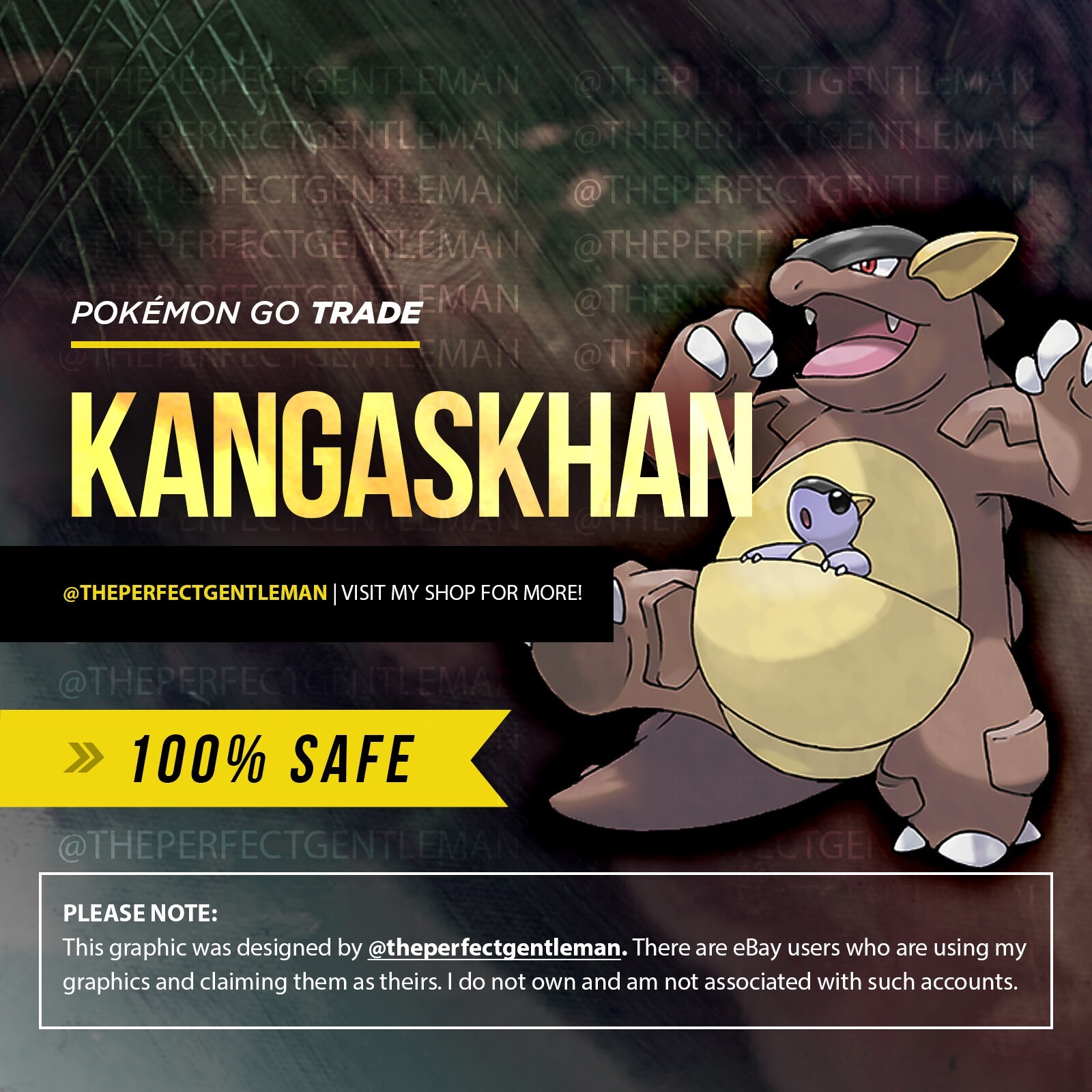 Kangaskhan Pokemon #115 GO Gen 1 Kanto | eBay