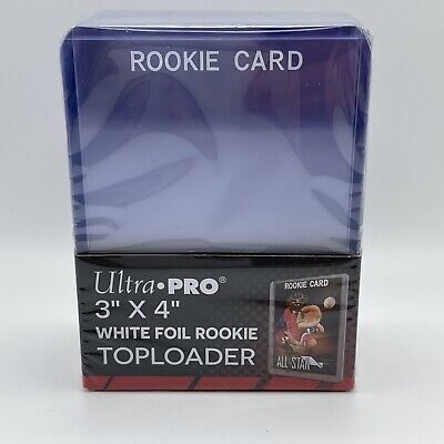 Ultra Pro 3X4 WHITE Rookie 35pt Toploaders 1 Pack of 25 for Standard Sized Cards