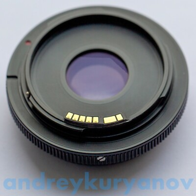 Canon FD to Canon EF with infinity lens with Dandelion chip. FD EOS.
