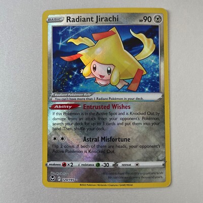 Pokémon Silver Tempest #120 Radiant Jirachi Holo Ultra Rare