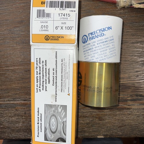 PRECISION BRAND 17415 BRASS .010 GAUGE 6 PRECISION BRAND 17415 BRASS .010 GAUGE 6