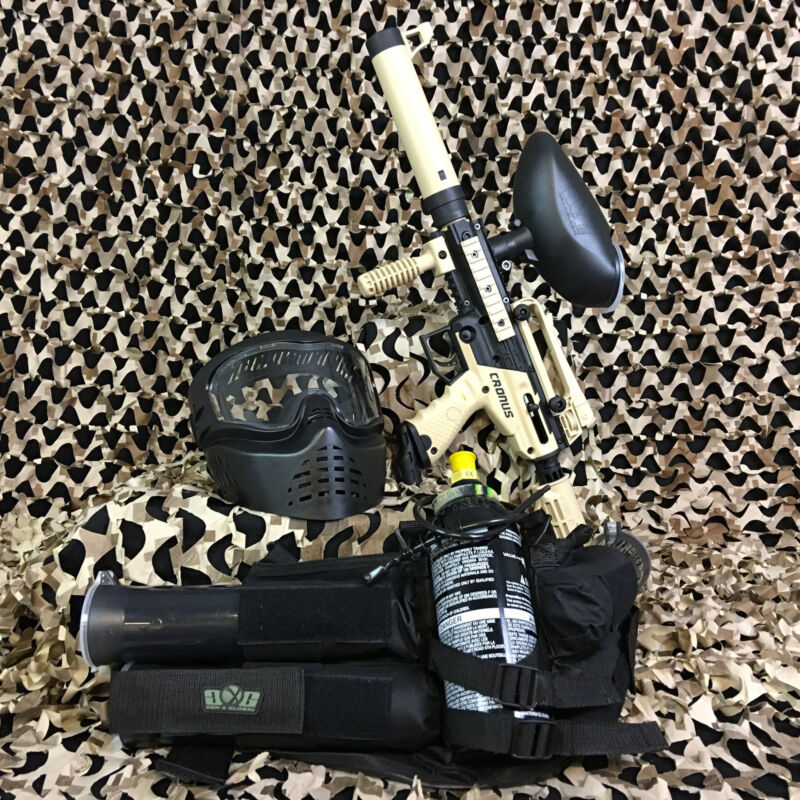 NEW Tippmann Cronus Tactical EPIC Paintball Marker Gun Package Kit - Tan/Black