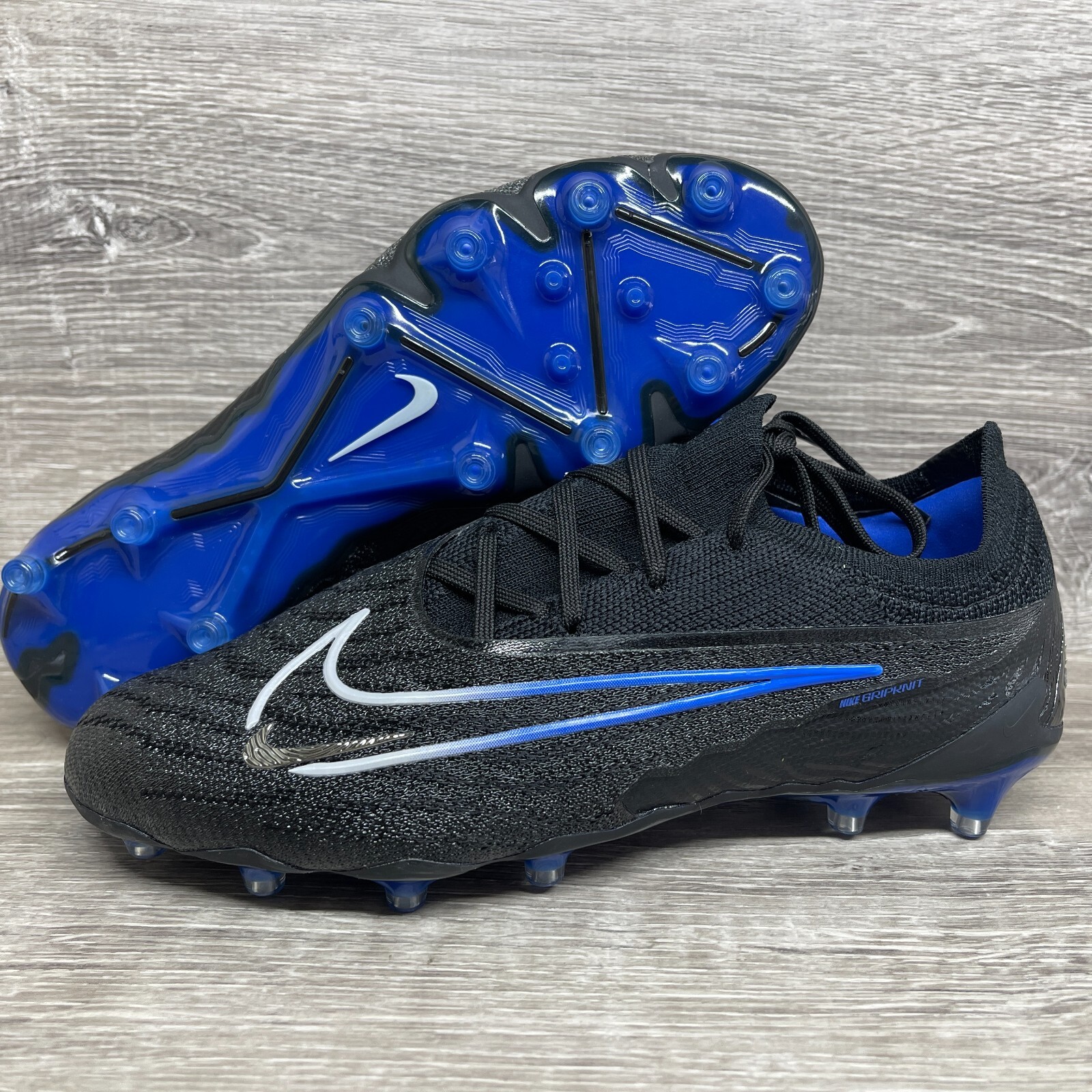 Nike Mens Phantom GX Elite AG Pro Black Soccer Cleats Shoes