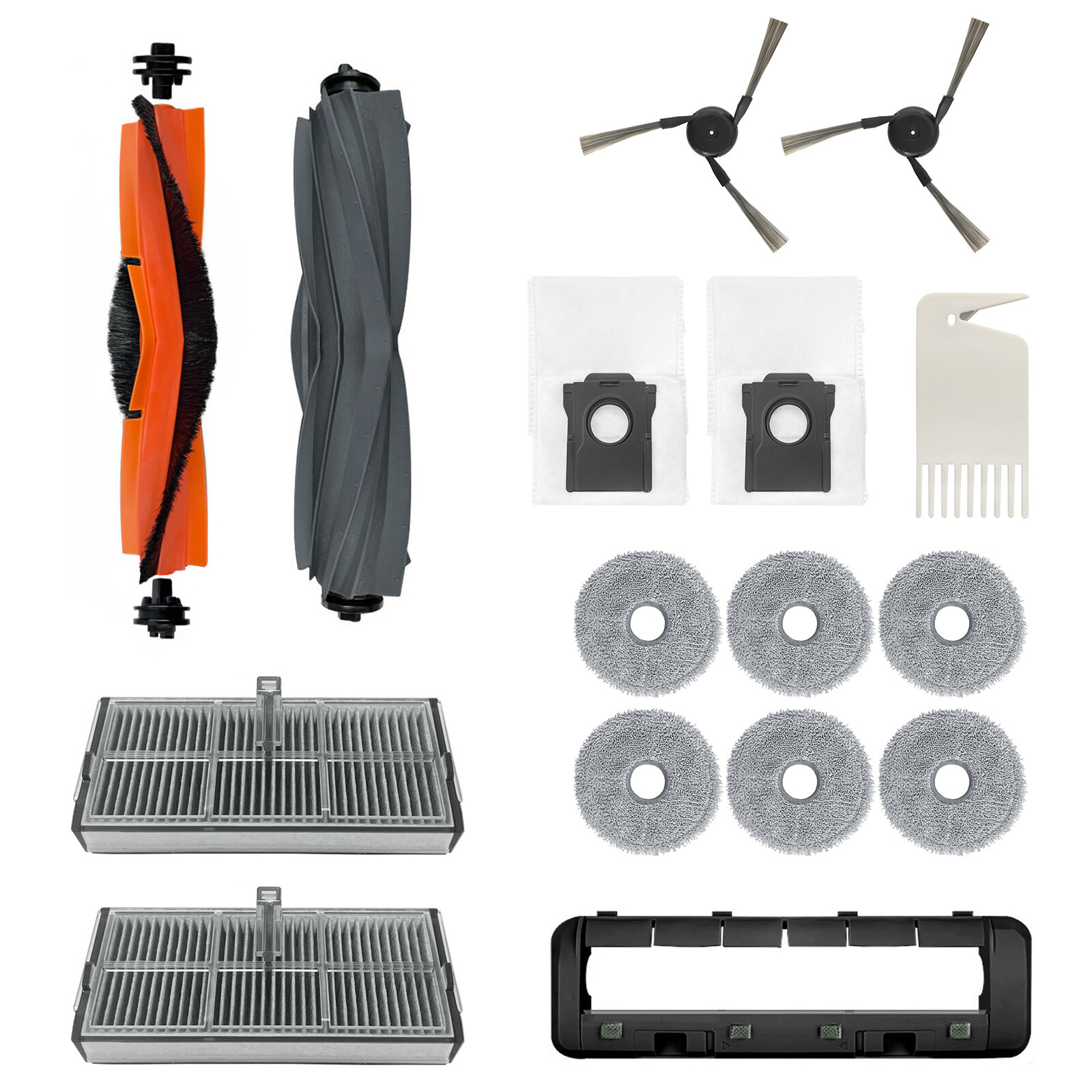 Main Side Brush Filters Dust Bags Vacuum Accessory For Dreame X40 Ultra X40 Pro