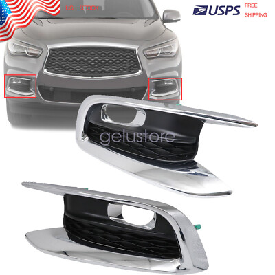 Front Left & Right Side Fog Light Bezel for 2016-2020 Infiniti QX60 622569NC1A
