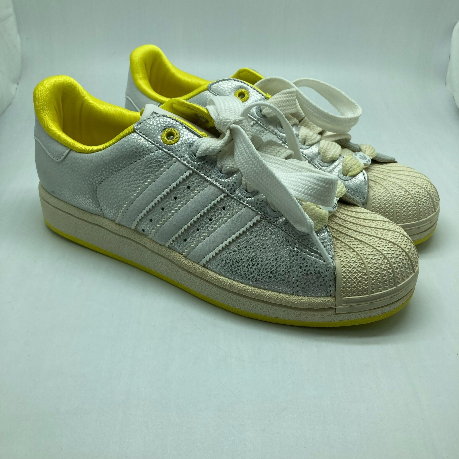 Adidas Superstar 2 Womens Casual Metallic Silver Pebbled