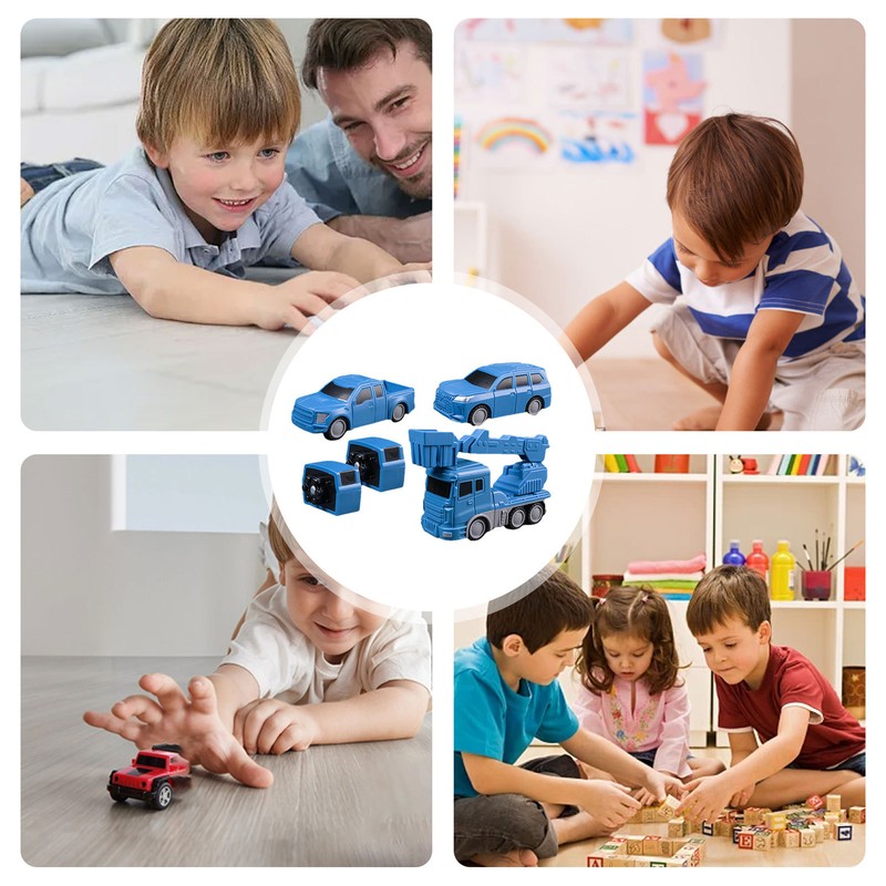 8/16/26PCS Construction Vehicle Toys Magnetic Transforming Construction Trucks