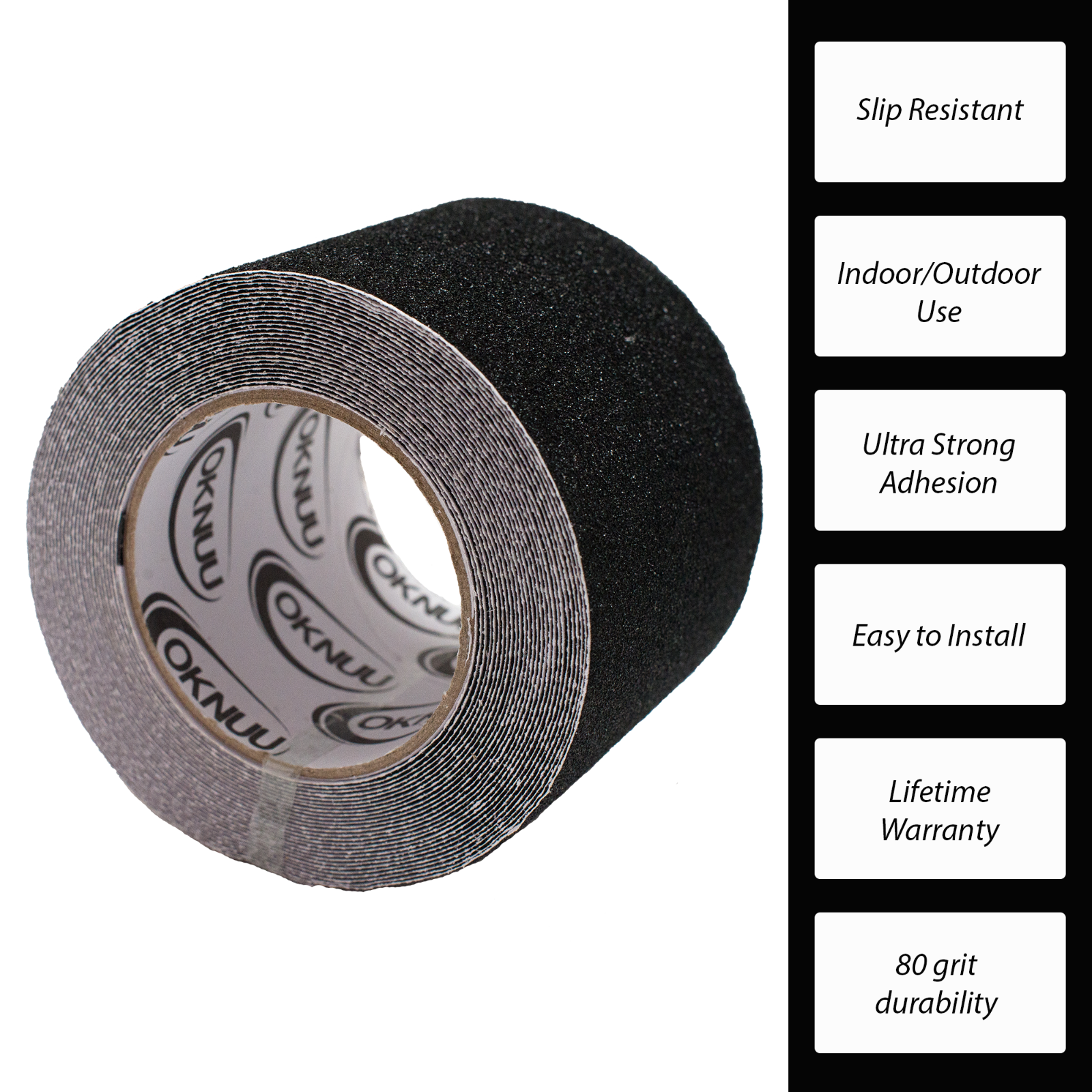 4" 30ft Anti Slip Non Skid High Traction Safety Grit Tape Strip Sticker Roll