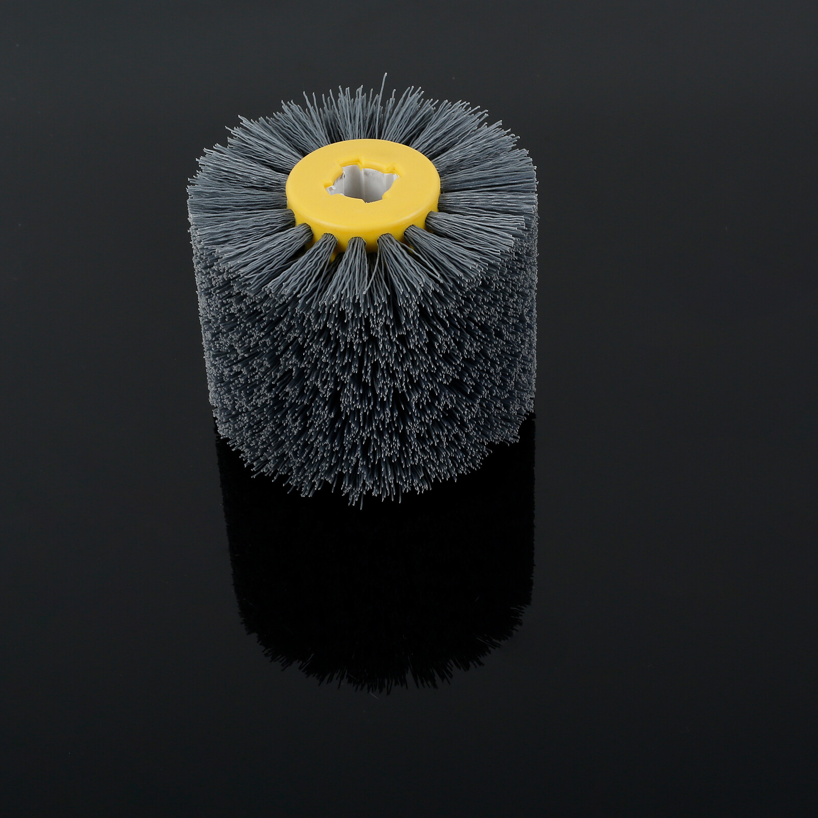 150x40mm M14 Nylon Wire Drawing Wheel Brush 80/120/180/320 Grit Drum