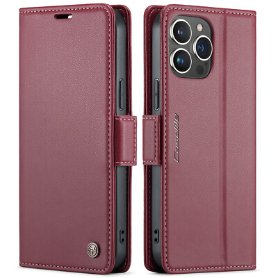 CaseMe-023 For Xiaomi 13 Redmi Note 9 10 Flip PU Leather Phone Case Stand Cover