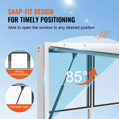 VEVOR 60"L x 36"W Concession Stand Serving Window Food Truck Service Awning