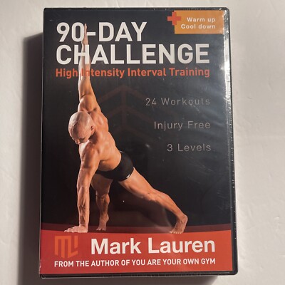 90 DAY CHALLENGE ~8 DVDs~HIGH INTENSITY INTERVAL TRAINING~MARK LAUREN~NEW SEALED