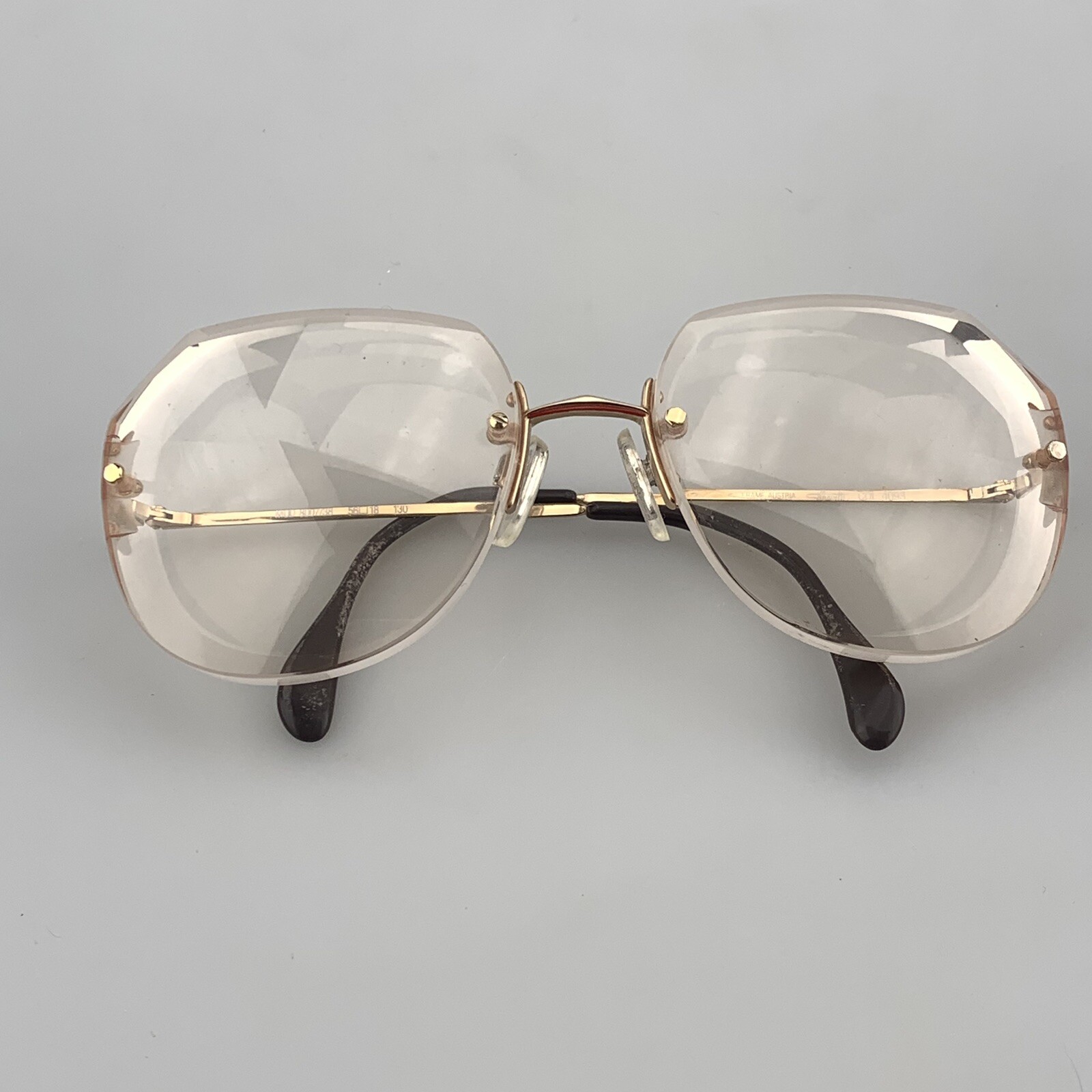 Silhouette Eyeglasses Frame Only mod. 8007/38 4093 Rimless Gold Vintage 