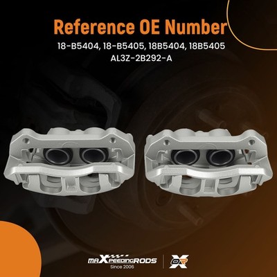 2Pcs Front Left Right Brake Calipers w/ Bracket For F-150 2012-2016 V6 3.5L