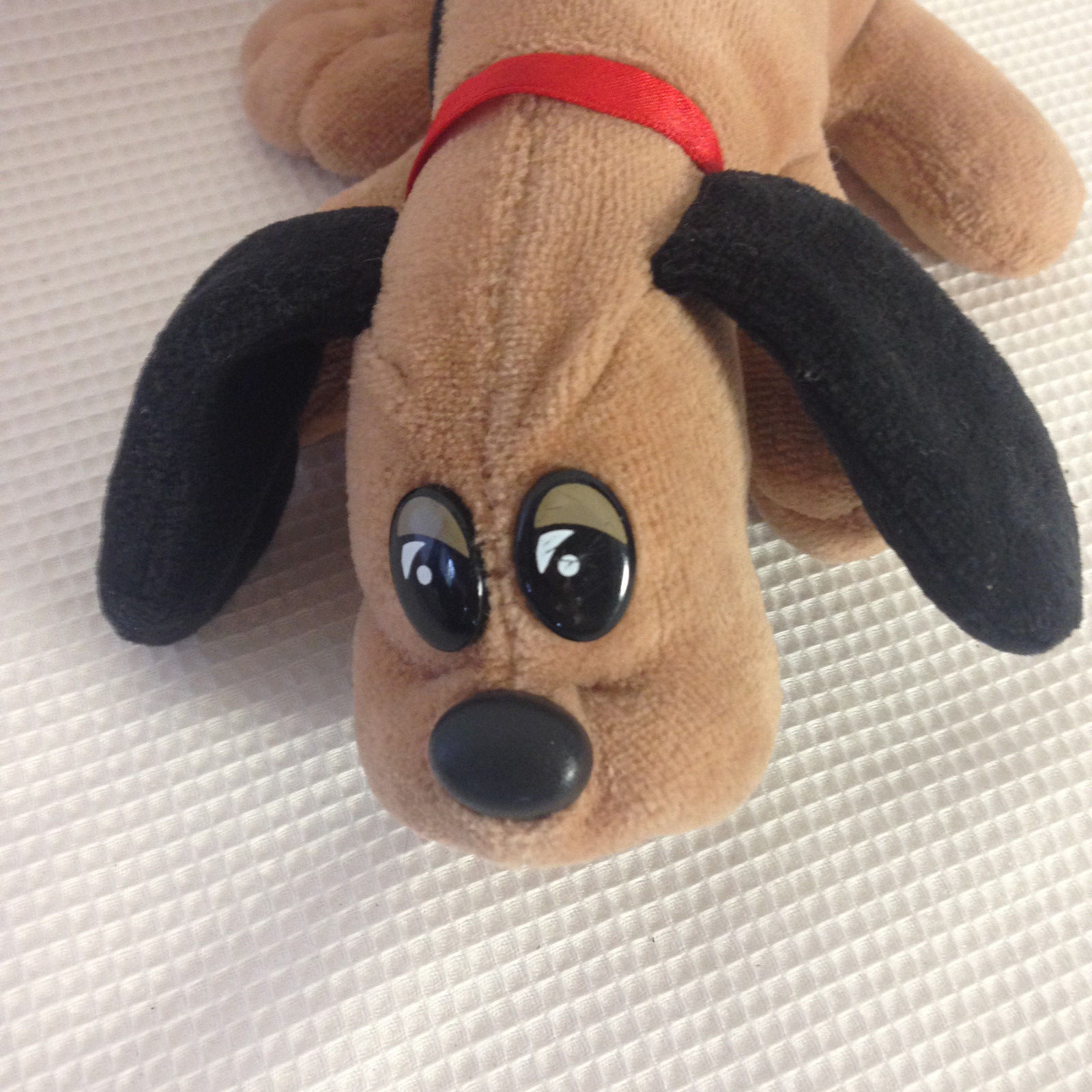 Pound Puppies Brown With Black Spots Vintage Tonka Stuffed Plush 7in 1986