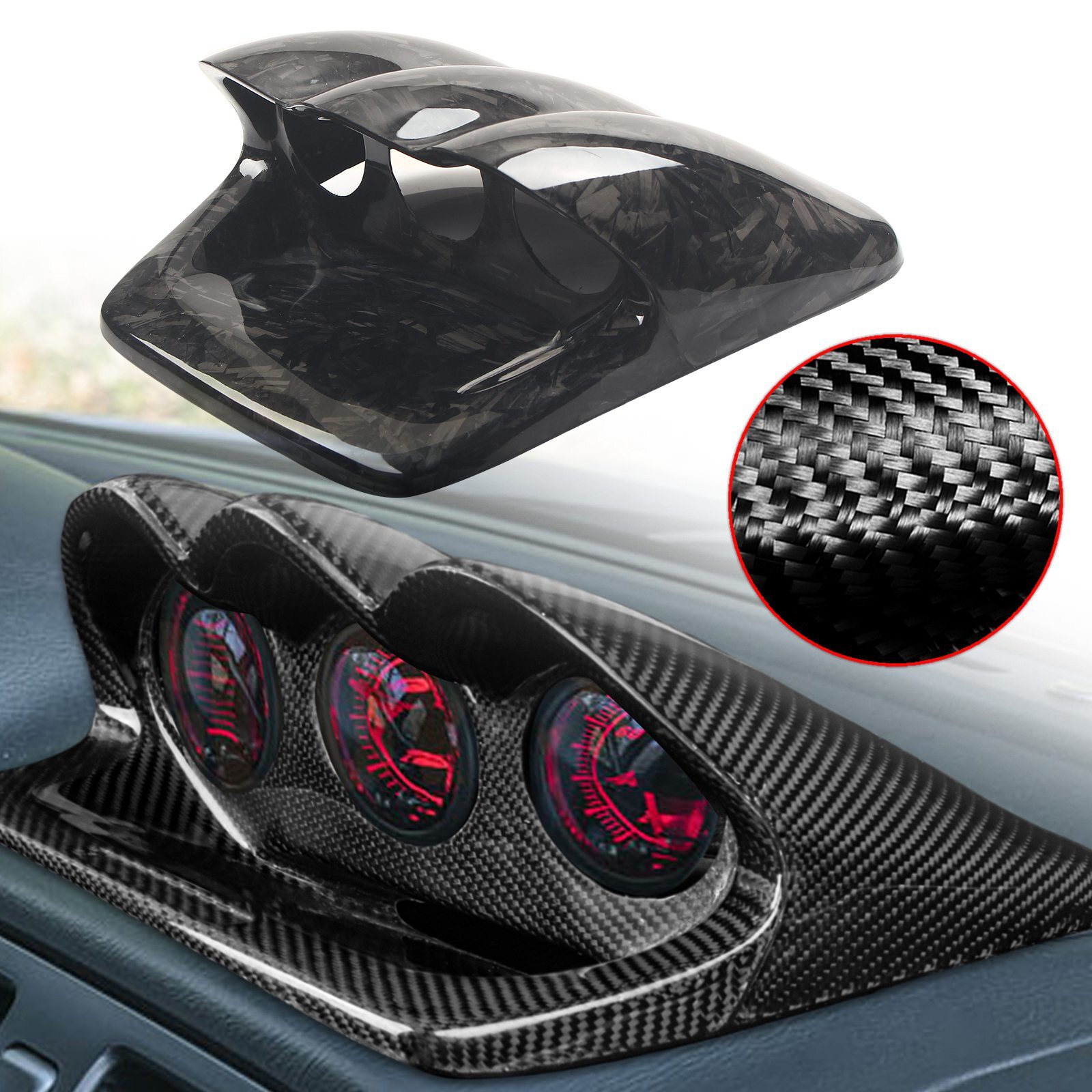 TourＢJGR forged HF2 6本（5〜P）DG105s200名器！ Forged Carbon Fiber Gauge Pod 60mm For Subaru Impreza WRX