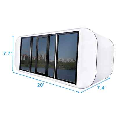 20' Modular Apple Cabin Prefab Tiny Container House Working Pod House Office
