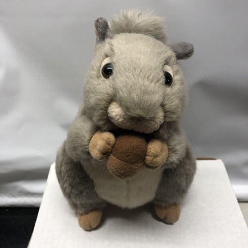 Aurora World Miyoni Grey Squirrel Nut 8" Plush Stuffed Anima
