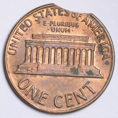CLIP ERROR 1969-S Lincoln Memorial Small Cent CHOICE BU FREE SHIPPING E225 AH
