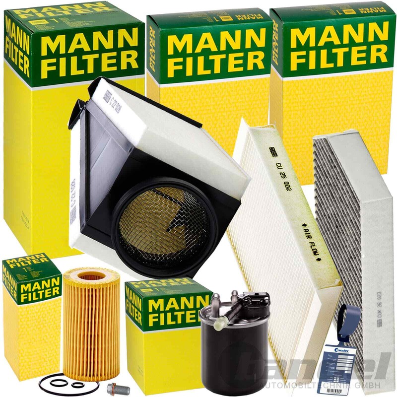 Mann Inspektionspaket Passend FÃ¼R Mercedes W/S 205 Cabrio A205 Glc X/C 253