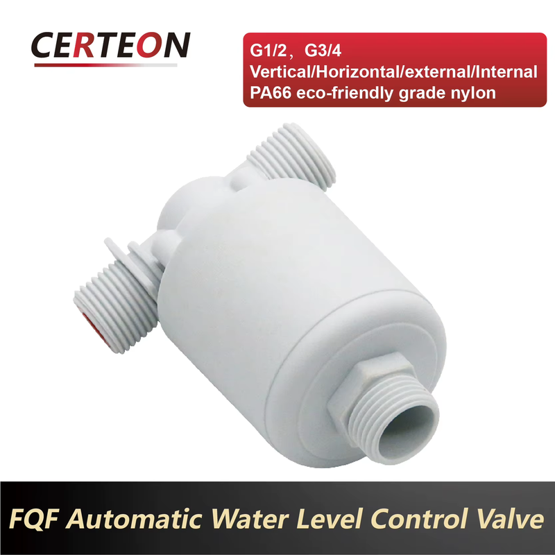 FQF 1/2" Automatic Water Level Control Valve for Water Tank Tower No Float Senso