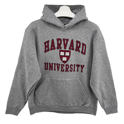 US Apparel Adult Medium Harvard University Spellout Hoodie Made in