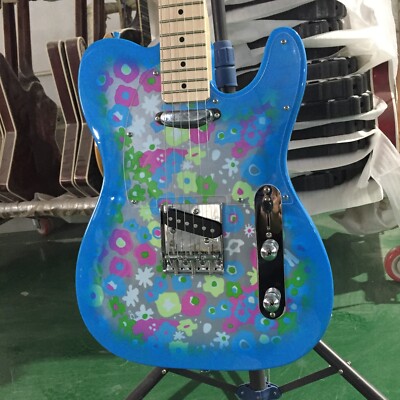 Custom Solid Body 6 String TL Electric Guitar Basswood Body Maple Neck 21 Frets