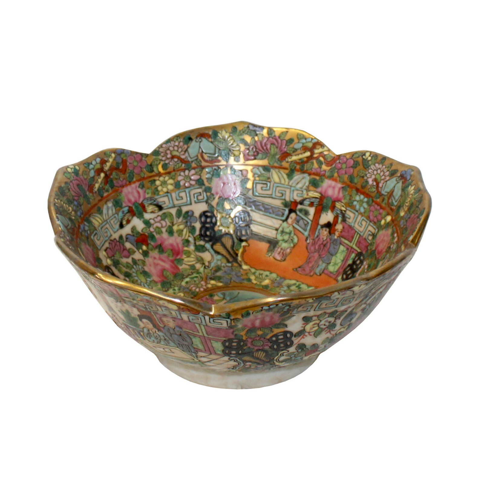 Chinese Oriental Porcelain People Scenery Bowl Container Decor ws788S Chinese Oriental Porcelain People Scenery Bowl Container Decor ws788S