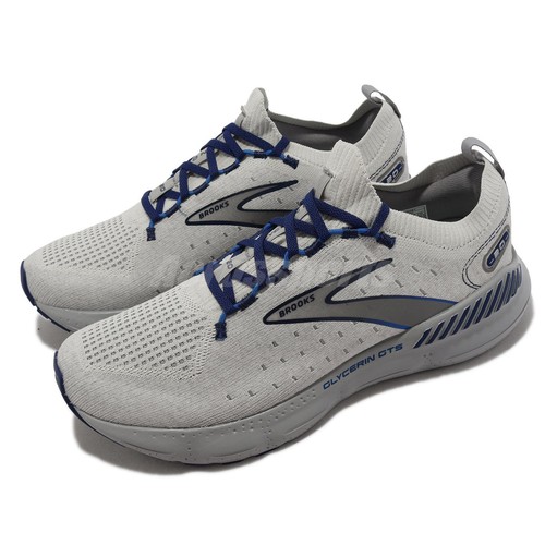 

Мужские беговые кроссовки Brooks Glycerin StealthFit GTS 20 Oyster Allo Blue 1103851D-081, Серый, Glycerin Stealthfit Gts 20