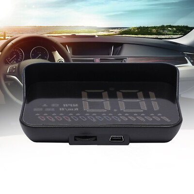 Universal Digital Car GPS HUD Head Up Display LED HD Speedometer Overspeed Alarm
