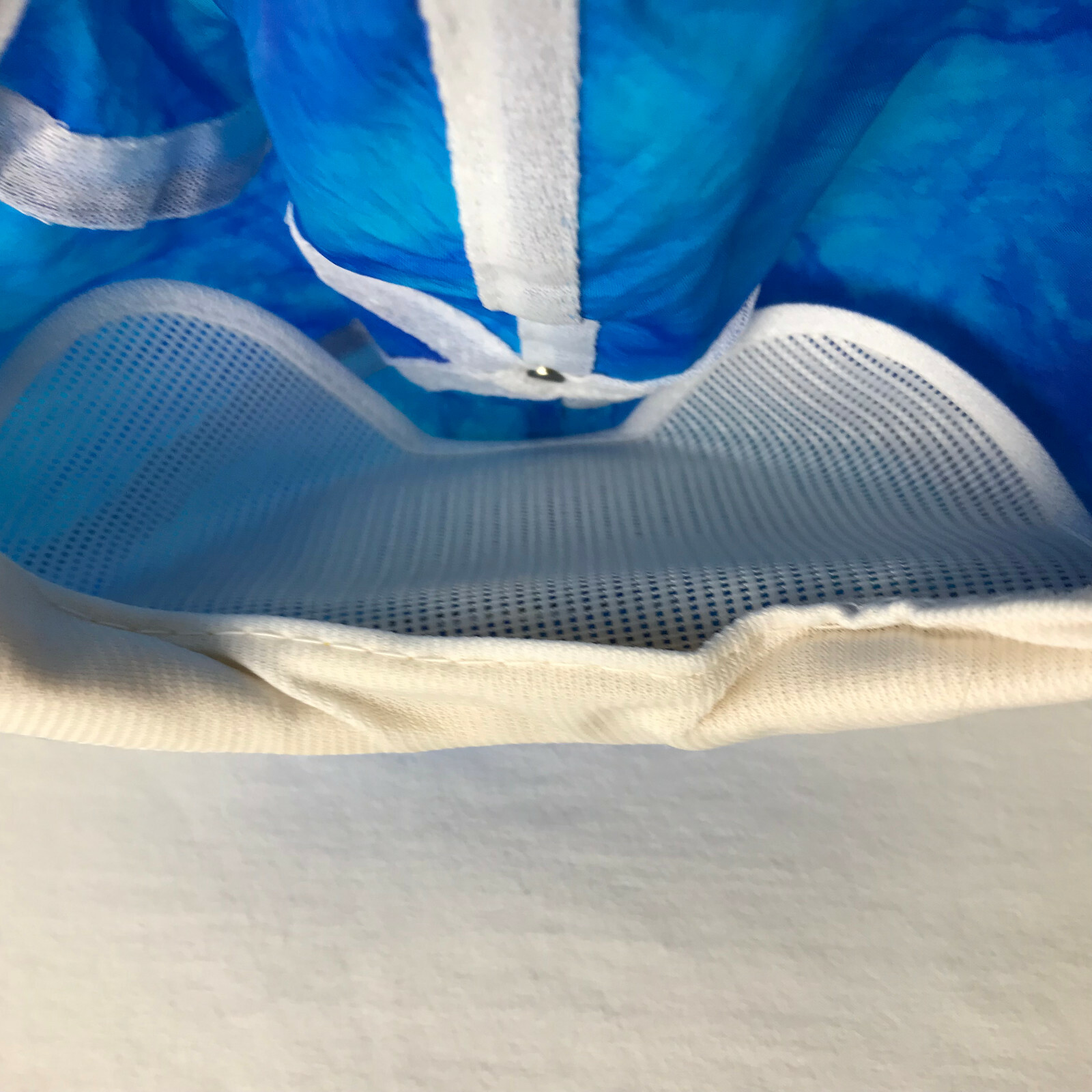 Vtg 80s Joe Camel Smooth Character Hat Cap Beach Tie Dye SnapBack Cap Blue WORN