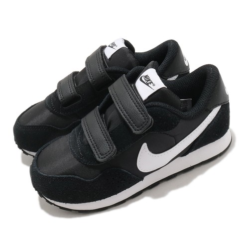 

Повседневная обувь для малышей Nike MD Valiant TDV с черным и белым ремешком CN8560-002, Черный, Md Valiant Tdv