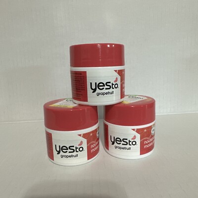 Yes, to Grapefruit Vitamin C Nourishing Moisturizer 1.7 oz New Sealed x3