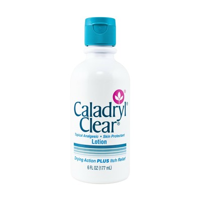 Caladryl Clear Lotion Topical Analgesic Skin Protectant, 6 Ounce Bottle