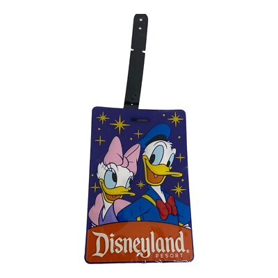   ONE Disneyland Resort Donald & Daisy Duck Costco Travel Luggage Tags NEW! Q5