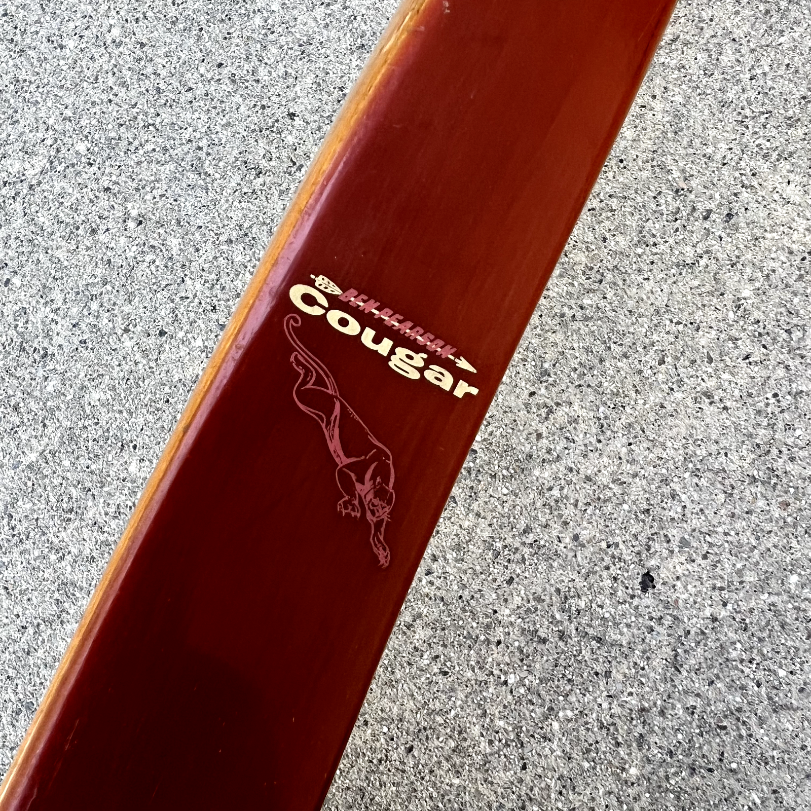 Vintage Ben Pearson Cougar 962 Recurve Bow 45 lbs 28