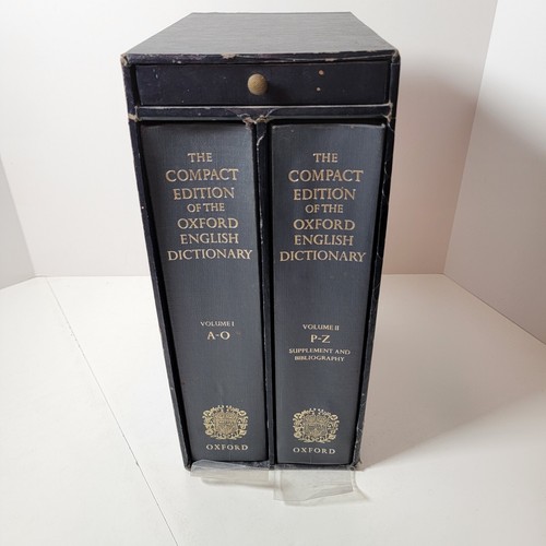 Vintage 1970's OED Oxford English Dictionary In Original