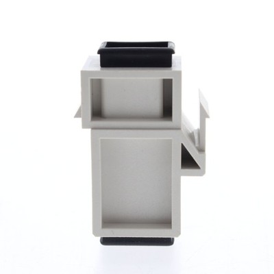 Leviton 49889-KMA Almond Spectro-Link Keystone Fiber Optic Jack Adapter Multimod