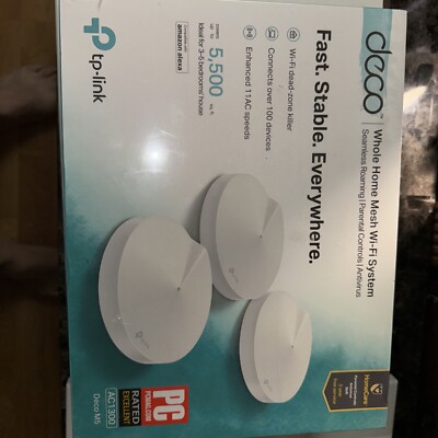 3 TP-LINK Deco M5 1300 Mbps 2 Port 1300 Mbps Wireless Router Tested
