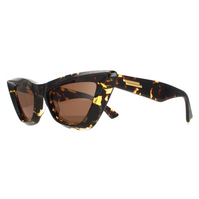 Pre-owned Bottega Veneta Sunglasses Bv1101s 002 Havana Brown