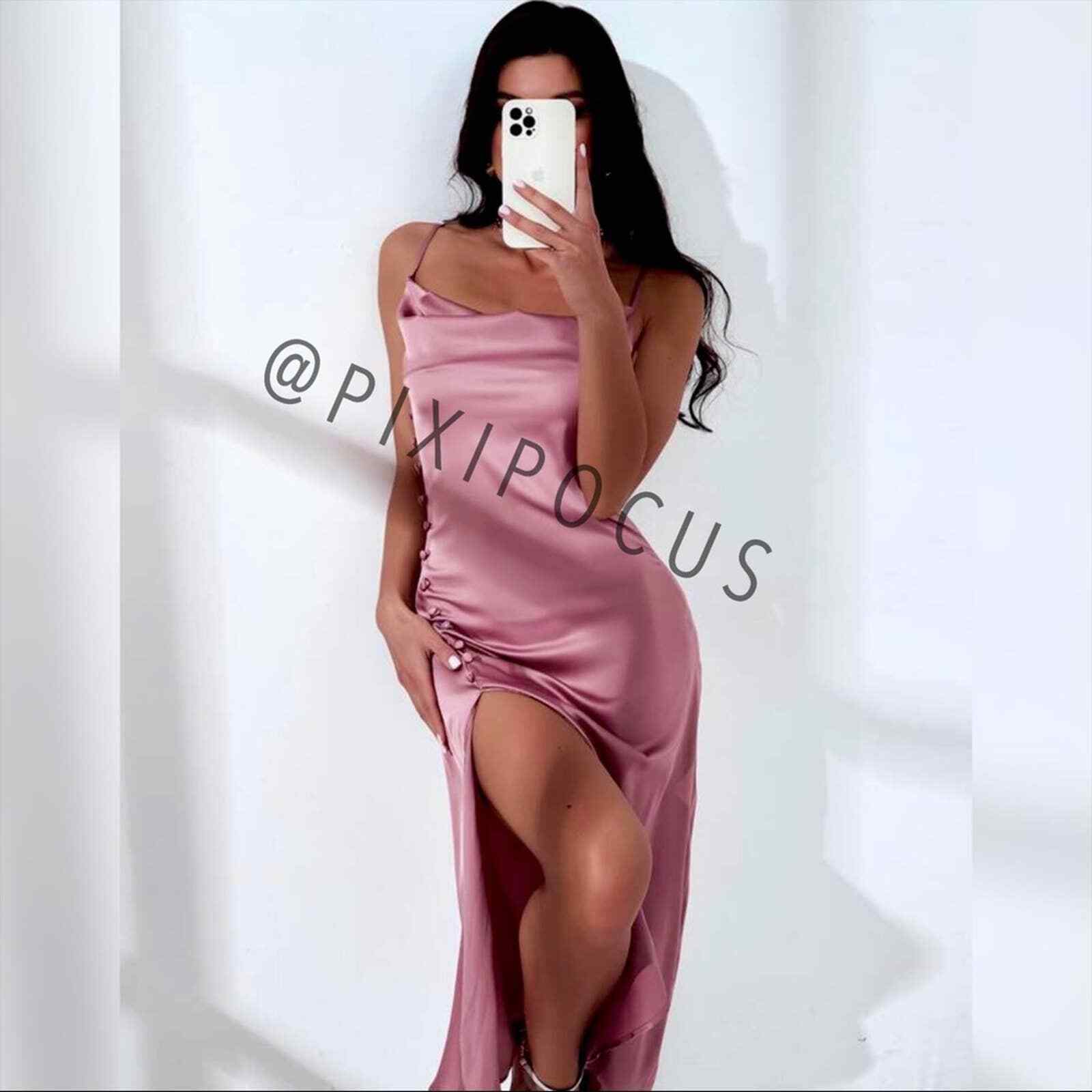 ZARA NEW BUTTONED SATIN SLIP DRESS LINGERIE STYLE MIDI ZARA NEW BUTTONED SATIN SLIP DRESS LINGERIE STYLE MIDI