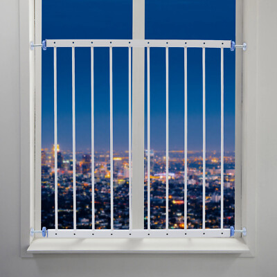 Fixed Window Guard Bar Iron Security Grills Home Use 30.7-34.3 Inch Adjustable