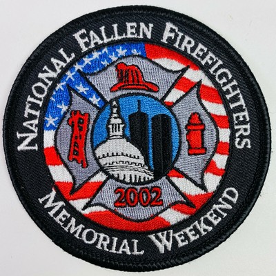 National Fallen Firefighters 2002 Memorial Weekend WTC Fire Rescue Patch N5