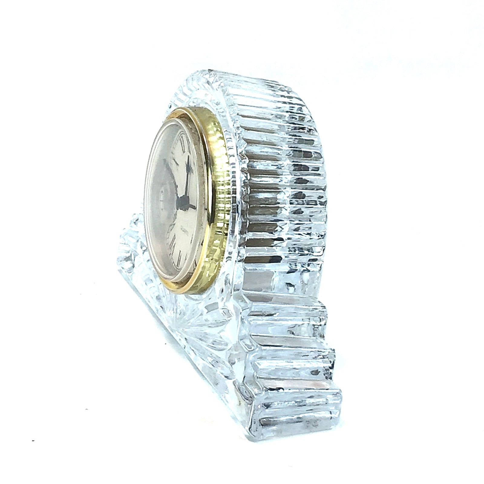 Shannon Godinger Ireland Leaded Crystal Clock Mantle Clock Bedside Boudoir Small